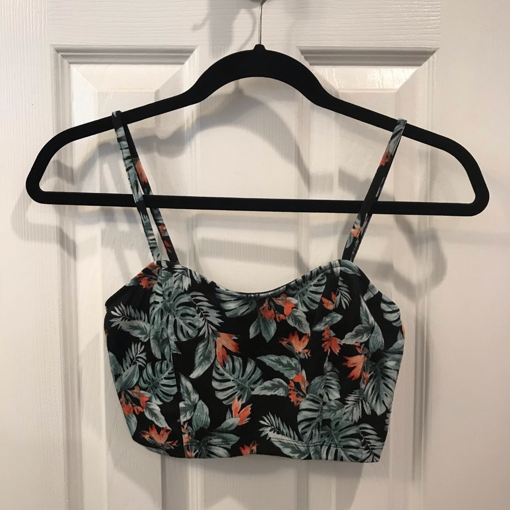 Floral Print Crop Top